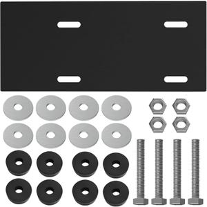 Mounting Plate Kit Compatible with Harb-or Freight Predator Engine 212cc 6.5hp, Predator Mounting Plate, Engine Mount Plate Kit W/Bolts for Hon-da Predator 79cc, 212cc Predator Engine Mount Plate