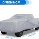 ACROPIX Waterproof Car Cover for Ford F150 Crew Cab All-Weather Protection Against Rain, Sun, Snow Full Exterior Cover with Driver Door Zipper UV-Resistant
