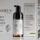 Organic Tea Tree Foaming Cleanser with Niacinamide for Clear Skin & Acne Prevention. Deep Pore Cleansing with Cooling and Hydrating Formula for All Skin Types.