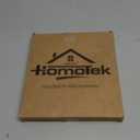 HOMOTEK 8 Pack Hinge Pin Black Door Stopper,Adjustable Deluxe Heavy Duty Door Stopper 2-1/2"x1-3/4,with Black Rubber Bumper Tips