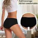 Dmuveo Womens Underwear Cotton Soft Hipster Full Coverage Ladies Stretch Panties (M)