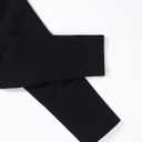 AUROLA Influence Workout Leggings for Women, Seamless Compression Tummy Control Leggings Mid Rise Yoga Pants (Black)