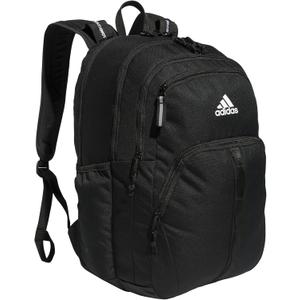 adidas Prime Backpack for Work, Travel Bag for Women and Men with Padded Compartment for Laptop (One Size, Black)