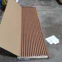 Wood Slat Acoustic Panels, 94" x 23.6" Each Soundpoof Wooden Slat Wall Panel, Classic Oak, 2 Pack