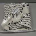 Mecatny Boho Indoor Outdoor Throw Pillow Covers 18X18 Set of 2, Farmhouse Decorative Pillow Covers for Couch Sofa Living Room, Black & Cream White