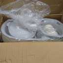 Automatic Dog Cat Feeder and Water Dispenser Gravity Food Feeder and Waterer Set with Pet Food Bowl for Small Medium Dog Puppy Kitten, Large Capacity 1 Gallon x 2(Grey)