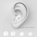 2 x Noise Cancelling earplugs for Sleep, Reusable Noise Cancelling Hearing Protection earplugs with Portable case for Sleep, Travel, Noise Sensitivity, Concerts, Festivals, Raves, Live Events (White)