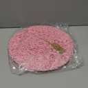 IcosaMro Pink Round Placemats Set of 6 for Dining Table, 15 Inch Paper Woven Boho Decorative Circle Place Mat for Wedding Christmas Thanksgiving Day Holiday Dinner, 15 Inch, Pink