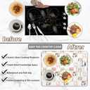 Electric Stove Top Cover for Glass & Smooth Tops - 28.5'' x 20.5'' Non-Slip Stove Protector with Cat Design, Scratch Proof Kitchen Counter Cover