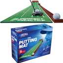 Perfect Practice Golf Putting Mat - Portable Putting Green, Indoor & Outdoor Practice, with Ball Return - Golf Training Aid for Home, Office, Backyard - Golfing Gifts for Men
