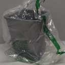 Superio Mini Plastic Trash Can with Swing Top Lid 1.25 Gallon Compact Small Waste Bin Portable Garbage Can for Countertop, Desktop, Make up Vanity, Bathroom, Car, Under Sink, Dorm 5 Qt. (Grey/Black