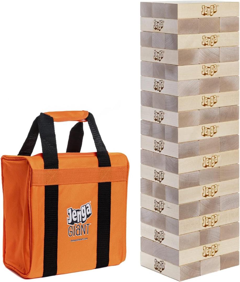 Jenga Giant - Hardwood Blocks - Stacks to Over 3 feet - Officially Licensed - JS4