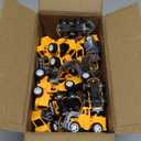 36 Pack Pull Back Construction Engineering Vehicles Toy Playset, Mini Plastic Construction Excavator Trucks Car Toys for Boys Girls Kids Toddlers