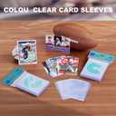 10000ct Clear Card Sleeves for Trading Cards, Soft Baseball Sports Card Sleeves, Soft Plastic Protector Fit for MTG Game Standard Cards