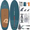 Retrospec Weekender Crew Inflatable Paddle Board - 12ft & 15ft XL Multi-Person iSUP with 400 & 1050lb Capacity & No-Slip Deck - Includes 2 Paddles & Accessories