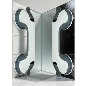 Shower Handles for Elderly Suction 2 Pack Grab Bars for Bathtubs and Showers, bar Safety 500 lbs Walls Handicap Heavy Duty Holder Hooks to Lift Large Tile Glass Suction Cups Tool Chair