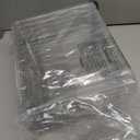 Storex Flat Storage Tray, Letter Size, 10 x 13 x 3 Inches, Unbreakable Clear, 5-Pack
