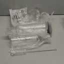 Maxcheck 12 Pcs 25 oz Limoncello Plastic Wine Bottles with Labels Stickers Airtight 750ml Empty Clear Liquor Bottles with Lid for Homemade Extracting Liqueur Suitable for Gift Giving