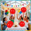 SCIONE 12 Pack 12 Inch Red and Blue Web Beach Balls for Kids, Inflatable Balls for Pool Party Decorations, Spider Theme Birthday Favors & End of Year Student Gifts