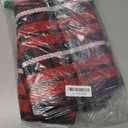 Buffalo Plaid Outdoor Rug 2' x 4'4" Red & Black White Checkered Area Rug Washable Doormats Indoor Outdoor Rugs for Layered Front Door Mats, Porch, Entryway, Kitchen, Farmhouse