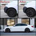 16" Black Wheel Rim Cover Hubcaps Replacement R16 Hub Caps Snap On Universal Wheel Rim Cover ABS Exterior Accessories for Car Trunk SUV Set of 4