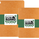 Freshware Wood Cutting Boards for Kitchen, Dishwasher Safe, Medium 12" x 9" and Large, 15" x 11.25", Set of 2, Natural
