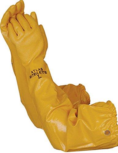 Atlas Glove WG772L 26-Inch Long Sleeve Nitrile Coated Cotton Lined Work Gloves, Large