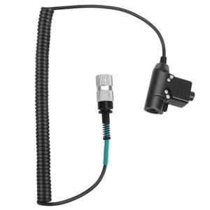 Renastar Military U94 PTT Adapter for Two Way Radio PRC 152, TP120 6 Pin Push-To-Talk Switch for Baofeng Harris Falcon 3 iii an/prc-152a PRC-148 PRC-152 PRC-163 Walkie Talkie