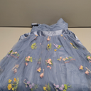 IDOPIP Flower Girl Dress for Wedding Formal Pageant Dresses for Girls Junior Bridesmaid First Communion Birthday Tulle Gown (7-8 Years, Dusty Blue)