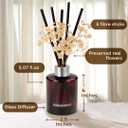 Folkulture Reed Diffusers for Decorations | Scent for Home with 5 Diffuser Sticks | Bathroom Decor Set and Dresser Decor for Homes | Aroma Diffuser Gifts for her | Linen Breeze (5.07 fl oz)