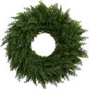 24 Inch Norfolk Pine Christmas Wreath  Artificial Greenery Wreath for Front Door, Wall, Window, Mantel, or Outdoor Holiday Decor (1, 24")