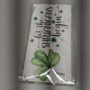 St. Patricks Day Decorations - Home Decor Hanging Door Sign Rustic Wall Decor with Shamrock for Office, Party Accessories - Let the Shenanigans Begin