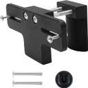 Cup Holder RadioMount (with CB Mic Holder) - Clamping Mount, CB Radio Mounting Brackets, GPS Vehicle Mounts Fit for CB Pro Satellite Radio & All Universal 2 Hole fit AMPS Pattern mounting Device