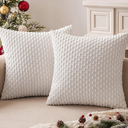 MIULEE Pack of 1 Decorative Throw Pillow Cover 26x26 Inch Soft Boho Striped Textured Corduroy Pillow Covers Spring Modern Farmhouse Home Decor for Couch Bed Sofa Living Room Sage 