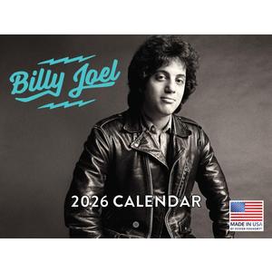 Billy Joel Calendar 2026 Officially Licensed Gifts Merchandise Monthly Wall Calender 12 Month | American Made In The USA