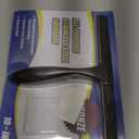 HIWARE All-Purpose Shower Squeegee for Shower Doors, Bathroom, Window and Car Glass - Black, Stainless Steel, 10 Inches