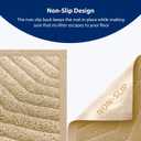 WePet Cat Litter Box Mat(No. 02-2), Kitty Premium PVC Pad, Durable Trapping Rug, Phthalate Free, Urine-Resistant, Scatter Control, XXL 47 x 36, Beige (47x36 Inch (Pack of 1))