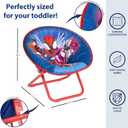 Marvel Spidey and His Amazing Friends 19” Frame Folding Toddler Saucer™ Chair with Cushion, Ages 3+, 17.3 Inches X 19.7 Inches X 18.9 Inches