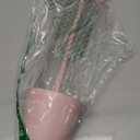 Mikasa LED Cordless Metal Table Lamp, Portable & Rechargeable 5,000 mAh Battery, 3-Color Stepless Dimming, Modern Pink Accent Light for Desk or Nightstand, 4.25 x 4.25 x 14.8 Inches