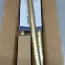 Gold Shower Curtain Rod 34-66 Inches(2.8-5.5ft) Never Rust Adjustable Shower Rod Spring Tension Non Slip No Drilling Shower Rods for Bathroom Garland Window