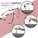 2 x IVNUOYI 4 Pack Reading Glasses Blue Light Blocking Readers for Women,Stylish Ladies Computer Eyeglasses with Spring Hinge