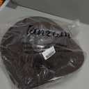 Lanzom Women Men Classic Felt Wide Brim Western Cowboy Cowgirl Hat with Belt Buckle (Small-Medium, Coffee 1)