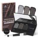 Root Touch Up Hair Color  3 Color Blendable Hairline Powder for Gray Coverage, Root Cover Up & Thinning Edges  48H Sweat Resistant, Natural Finish for Women & Men  Black