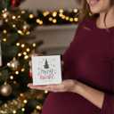 Heart's Sign 2-in-1 Christmas Pregnancy Ornament 2025 | Bumps First Christmas Ornament 2025 | Mom to Be Gifts | Expecting Mom Gifts for Xmas (Deer)