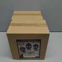 2 x Skull Wall Decor Set of 3, Halloween Hanging Dark Resin Skeleton Statues, Wall Mounted Horror Skulls Art Sculpture Spooky Gift, Indoor Outdoor Gothic Black Office Living Room Decor