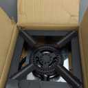 GasOne High Pressure Single Propane Burner - Outdoor Cooking with Heat Shield and Guard  Propane Burner Head for Camping, Tailgating, Seafood Boil, Home Brewing - Patent Pending (Black)