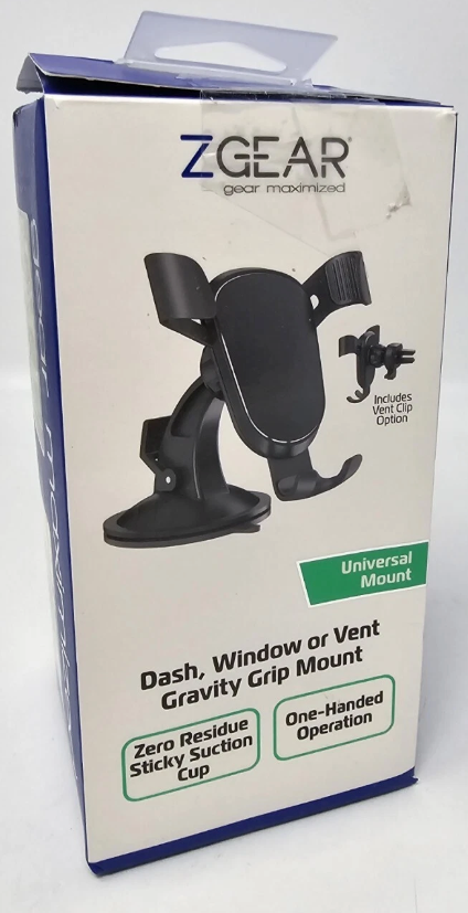 ZGEAR Dash, Window Or Vent Gravity Grip Mount Universal Mount