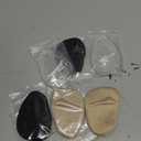 Metatarsal Pads Ball of Foot Cushions (6 Pairs), Non Slip High Heel Cushion Inserts Women, One Size Fits All Shoe Inserts for Women and Men, Reusable Foot Pads All Day Pain Relief and Comfort (Beige + Black + Clear)