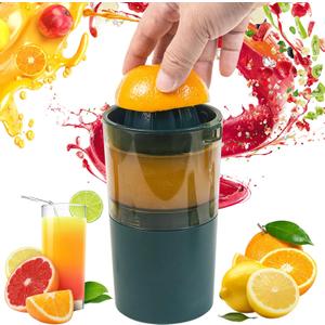 Citrus Juicer Electric auto on off by hand press Orange Juicer squeezer with Pulp Control Strainer Lemon Squeezer for lime grapefruit pomegranate with Powerful motor Portable (Dark Green)