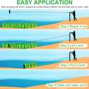 Pond Rake, 36" Aquatic Lake Weed Rake with 8.5' (102'') Adjustable Extension Pole, Rope and Float, 52' Throw, Aluminum Landscape Harrow for Lake, Lawns, Gardens, Beach
